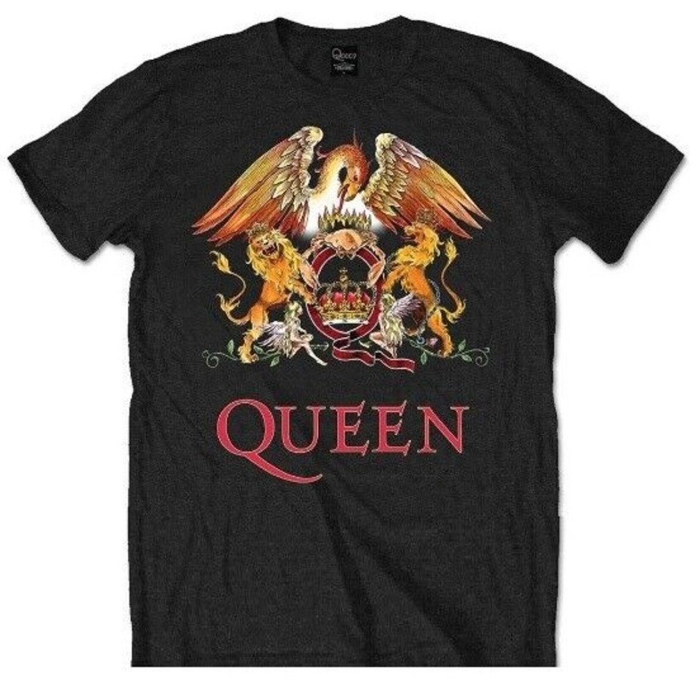 Queen Big Men's T-shirt 5X Classic Crest New With Tags Classic Rock Tee Big Tall